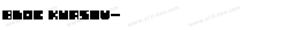 Bloc Kursiv字体转换